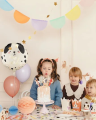 Balon foliowy z napisem "Happy Birthday", okrągły | PIESKI