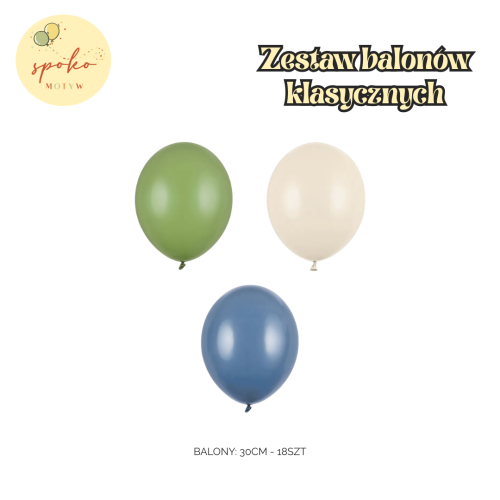RYCERZE I SMOKI - zestaw balonów, 18szt.