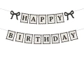 Girlanda baner "Happy Birthday", Kokardki