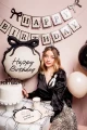 Girlanda baner "Happy Birthday", Kokardki