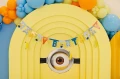 Girlanda baner "Happy Birthday", Minionki