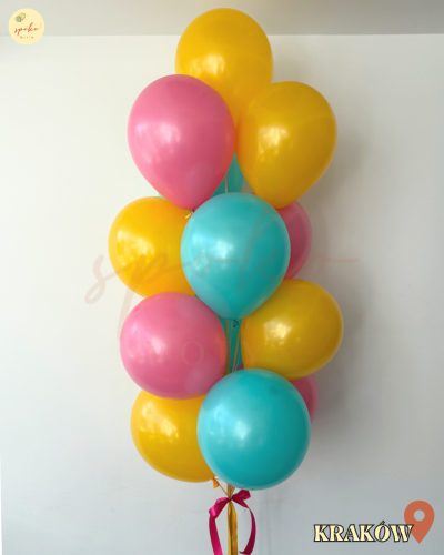 Balonowy bukiet z helem, Event, TROPICAL (odbiór osobisty, dostawa, Kraków)