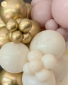 Balony na girlandę LUX (6mb) SOFT PINK, Chrzest, Komunia