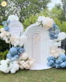 Balony na girlandę LUX (6mb), Chrzest/Komunia SOFT BLUE