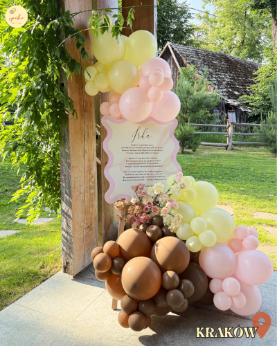 Sztaluga z balonami, Wieczór Panieński, ART (odbiór osobisty, dostawa, Kraków)