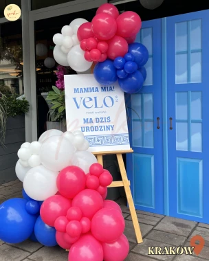 Sztaluga z balonami, Event Tematyczny, GREECE (odbiór osobisty, dostawa, Kraków)