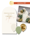 Zestaw dekoracji na ściankę EUCALYPTUS, Chrzest, Komunia
