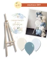 SOFT BLUE - zestaw dekoracji na sztalugę