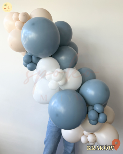Balonowa girlanda 1,5mb, Komunia, SOFT BLUE (odbiór osobisty, dostawa, Kraków)