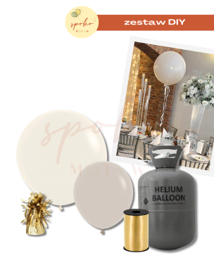 BEIGE - zestaw balonów na hel