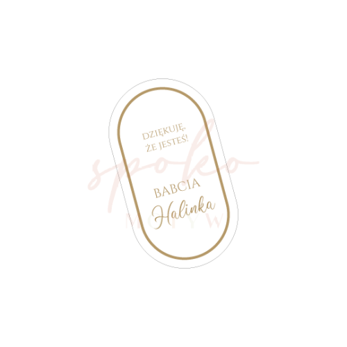 Personalizowane winietki, 6szt., BEIGE, Chrzest, Komunia