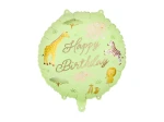 Balon foliowy Safari Happy Birthday, okrągły