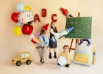 Balon foliowy pastylka z falbanką Back to school