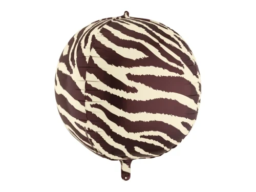 Balon foliowy Piłka, w paski, Zebra + HEL (odbiór osobisty, dostawa, Kraków)