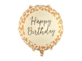 Balon foliowy Cętki Happy Birthday, okrągły + HEL (odbiór osobisty, dostawa, Kraków)