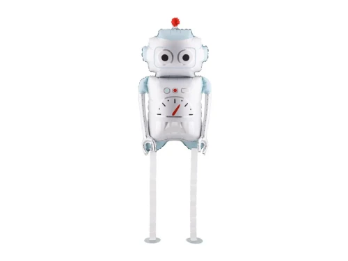 Balon foliowy Robot, chodzący + HEL (odbiór osobisty, dostawa, Kraków)