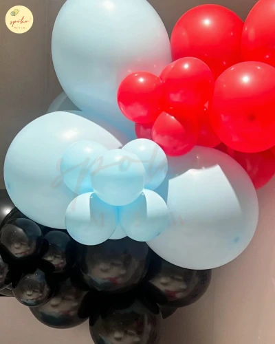 Balony na girlandę LUX (6mb), Urodziny AUTKA