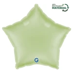 Balon foliowy Satin Olive Green, gwiazdka, oliwkowy
