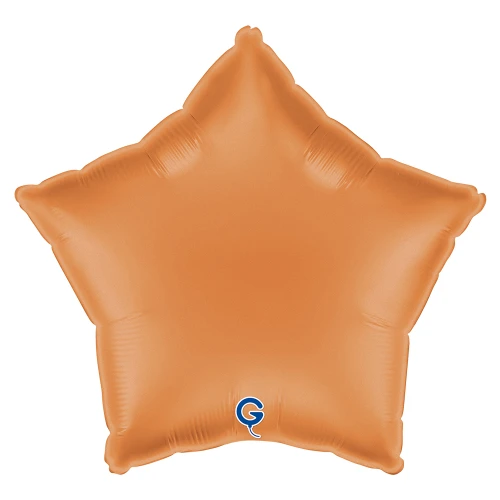 Balon foliowy Satin Caramel, gwiazdka, karmelowy | BOHO