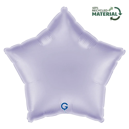Balon foliowy Satin Lilac, gwiazdka, j. fioletowy