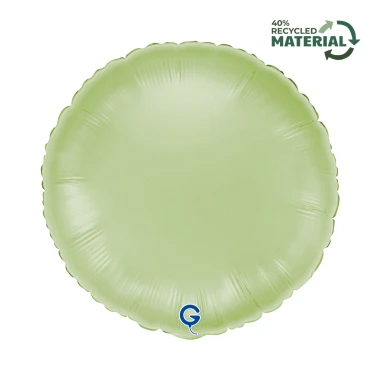 Balon foliowy Satin Olive, okrągły, oliwkowy