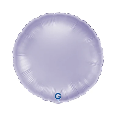 Balon foliowy Satin Lilac, okrągły, j. fioletowy