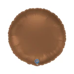 Balon foliowy Satin Chocolate, okrągły, brązowy