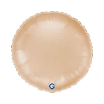 Balon foliowy Satin Nude, okrągły, cielisty | BOHO
