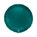 Balon foliowy Satin Emerald Green, okrągły, c. zielony