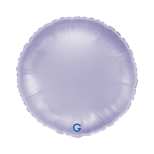 Balon foliowy Satin Lilac, okrągły, j. fioletowy + HEL (odbiór osobisty, dostawa, Kraków)