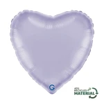 Balon foliowy Satin Lilac, serce, j. fioletowy