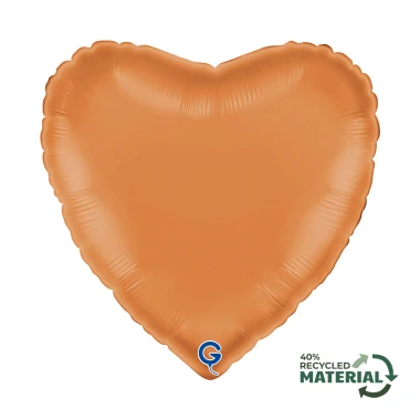 Balon foliowy Satin Caramel, Serce, karmelowy | BOHO