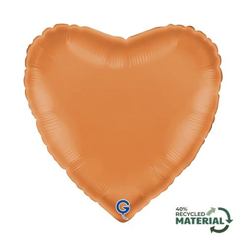 Balon foliowy Satin Caramel, Serce, karmelowy | BOHO