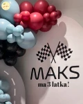 Naklejka na ściankę AUTKA, personalizowany napis, szerokość 75cm