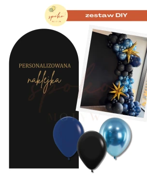NAVY & BLACK - zestaw dekoracji na ściankę