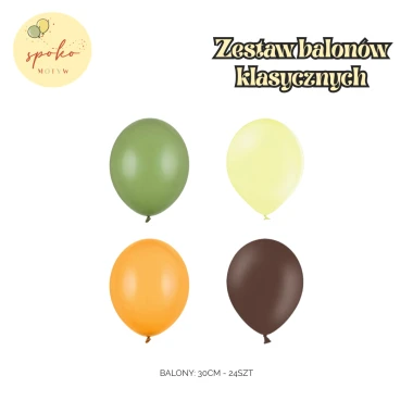 DINOZAURY- zestaw balonów, 24szt.