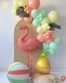 FLAMINGO BEACH - zestaw balonów na girlandę LUX (6mb)