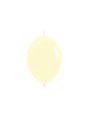 Balony Link-O-Loon 15cm, Matte Yellow, 50szt. | Sempertex Pastel Matte