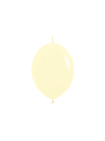 Balony Link-O-Loon 15cm, Matte Yellow, 50szt. | Sempertex Pastel Matte