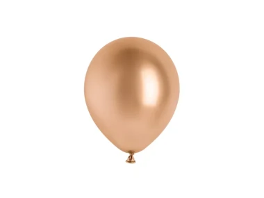 Balony 12cm, różowe złoto, 6szt.| PartyDeco Glossy Balloons