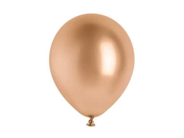 Balony 30cm, różowe złoto, 6szt.| PartyDeco Glossy Balloons