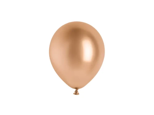 Balony 12cm, różowe złoto, 50szt.| PartyDeco Glossy Balloons