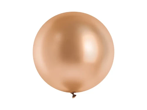 Balon Jumbo Glossy 60cm, różowe złoto | PartyDeco Glossy Balloons + HEL (odbiór osobisty, dostawa Kraków)