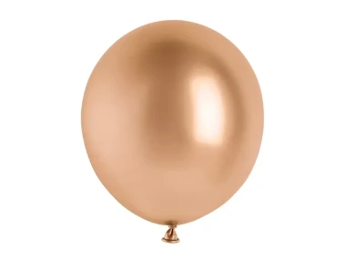 Balon lateksowy 46cm, różowe złoto, 1szt. | PartyDeco Glossy Balloons