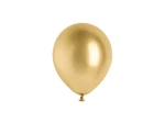 Balony 12cm, złoty, 50szt.| PartyDeco Glossy Balloons