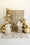 Balony 12cm, złoty, 50szt.| PartyDeco Glossy Balloons