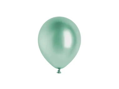 Balony 12cm, zielony, 6szt.| PartyDeco Glossy Balloons