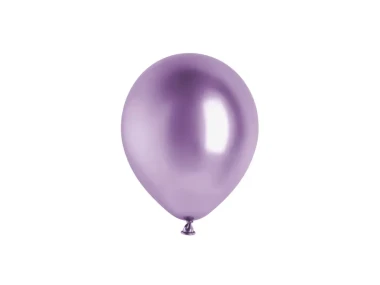Balony 12cm, fioletowy, 6szt.| PartyDeco Glossy Balloons