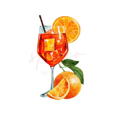 Dekoracja wielkoformatowa KIELISZEK, SPRITZ PARTY, 51x95cm
