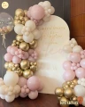 SOFT PINK - zestaw balonów na girlandę LUX (6mb)